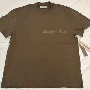Essentials Men's Brown Short Sleeve Tee